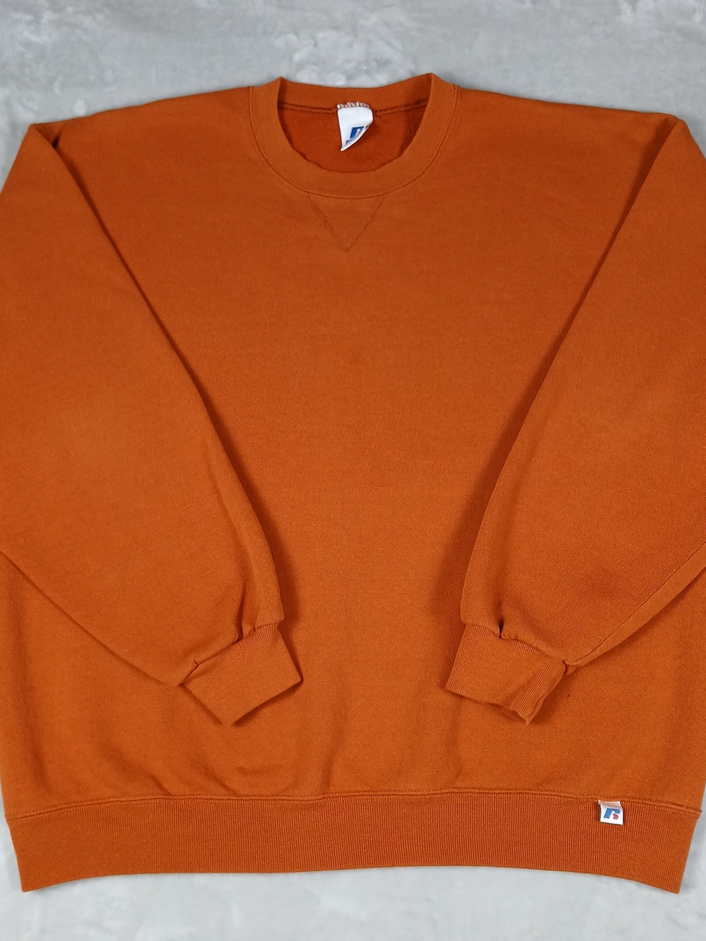 Vintage 90's Russell Athletic Sweatshirt XL Men's Crewneck Distressed Rust
